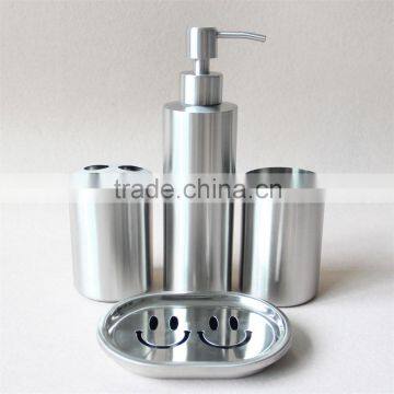 Wholesale hot sell 4 Piece Stainless Steel Bathroom Set