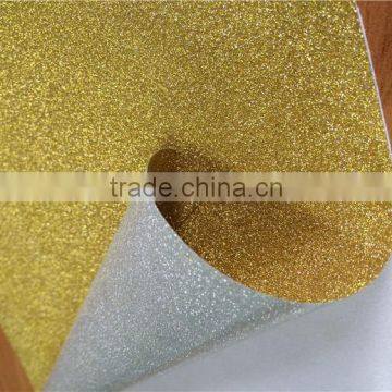 Solid Color Self Adhesive Glitter Paper for Decoration
