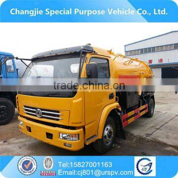 high technology anti-overflow device vacuum Sewage Suction Truck dongfeng