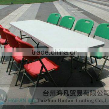 Adjustable Plastic 8 Seater Dining Table/240cm High Quality Folding Dining Table photo-5