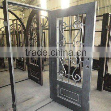 Beautiful and durable wrought iron door entrance door not aluminum entrance door