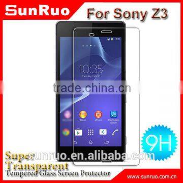 0.3MM tempered glass 2.5d screen protector for sony z3