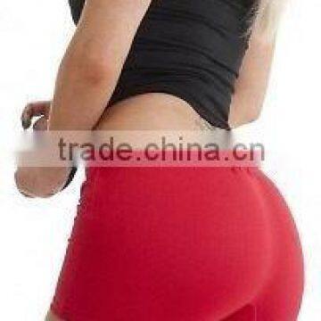 ladies dance shorts hot red color