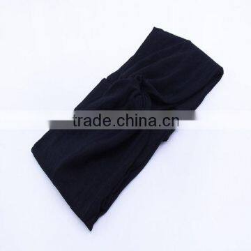 Sya classic black headwraps factory headband wholesale
