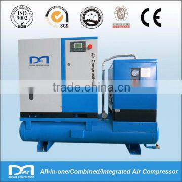 High quality Industrial 15KW Screw Air Compressor with freezing air dryer and tank