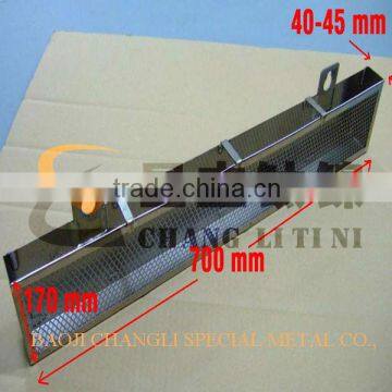 Titanium electroplating basket