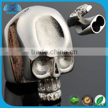 SW-CL054 Hot Product Made in China Bracelet Safety Clasp Skull Stainless Steel Silver Clasps Wholesale Jewelry Magnetic Clasp