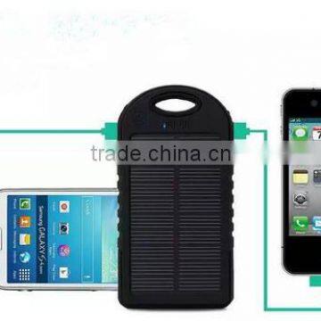 2015 High Capacity Portable Power Bank waterproof solar power bank 5000