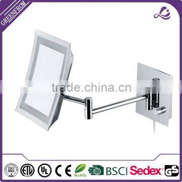 Square shape LED Lighted Wall Mounted Makeup Mirror