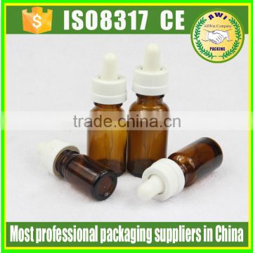 Empty Glass Eye Dropper amber Serum Bottles 30ml