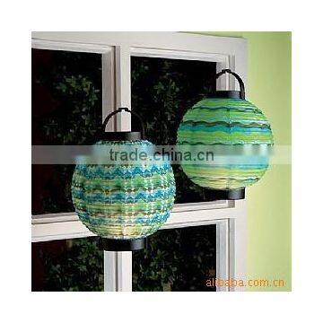 Chinese floating water green paper lantern