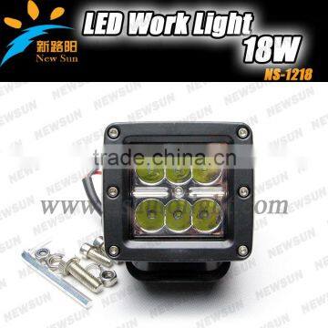 Motorcycle 3" 18W C REE Chips led Work Light worklamp for Off-road ATV SUV Mining truck 1400 Lumen 18w Led flood work light