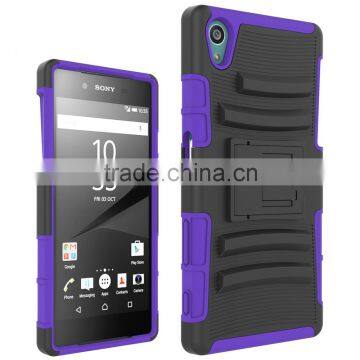 New China Products for Sale 3 in 1 PC Silicone Belt Clip Hard Case for Sony Xperia z5 Back Case Cover China Suppliers photo-3