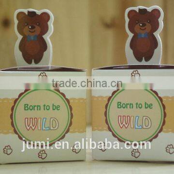 Lovely Selva Animals Paper Candy Box for Baby Shower photo-6