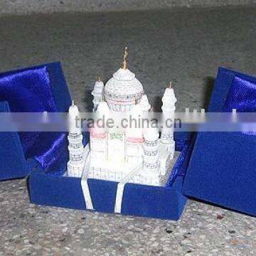 White Intricate Taj Mahal Model