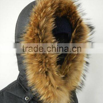 Winter Season Real Fur Trim Hood Puffy Quilted Long Down Coats for Women photo-5