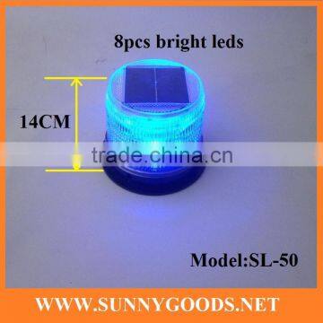 8pcs leds blue warning lights