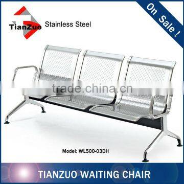 Hot Sale 3 Seater Airport Stainless Steel Waiting Chairs