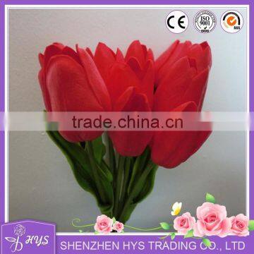 2015 latest artificial tulip bouquet Decorative Artificial flower shop