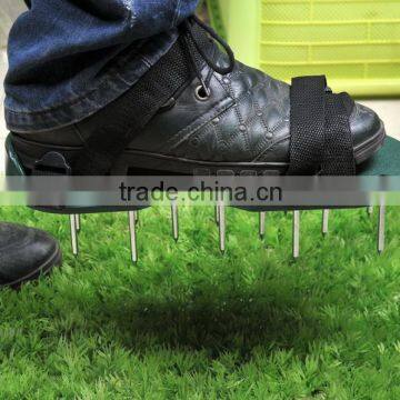 C&C Amazon best selling 2 straps garden lawn aerator shoes