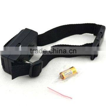 Black Nylon X818 vibration dog collar with electronic shock