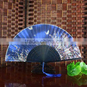 Ladys Silk Dance Fan/cherry blossom silk hand fan for Event Party Supplies