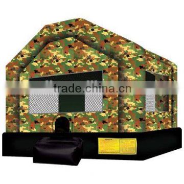 Military fun house jump bounce house Used commercial cheap bounce houses for sale