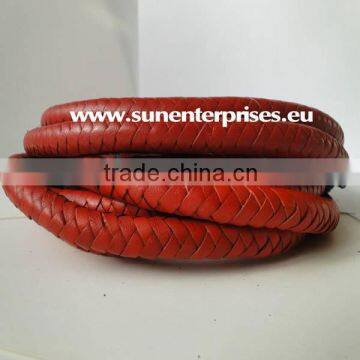 Round Leather Cords - Red - 1.5mm