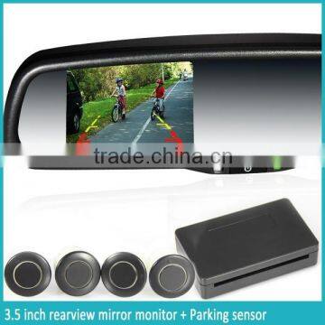 3.5inch Rearview Mirror Auto Dimming High Brightness Bluetooth Handfree Car Kit