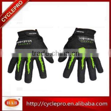 Cheaper Model Monster Lycra Full Finger Bicycle Gloves photo-3