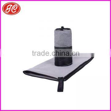 High Absorption promotion gifit microfiber suede towel with Mesh Storage Bag