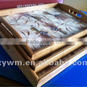 OEM designing bamboo serving trays for food -cc@smxingyuan.com