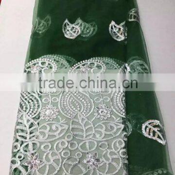 Haniye 2016 Indian Raw Silk George Fabric With Blouse/ Swiss Voile Lace in Switzerland Wholesale Indian George Lace Fabric/PLG04 photo-3