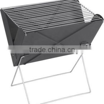 Black non-stick portable BBQ grill