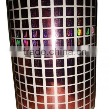 manufacturing custom printing red hologram sticker