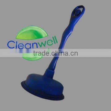 6" Blue toilet plunger