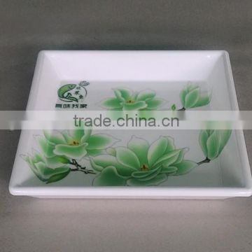 New design melamine square plate