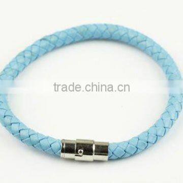 Woven Leather Cord Bracelet