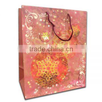 christmas drawstring gift shopping paper bags