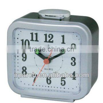 silvery square clock,table clock