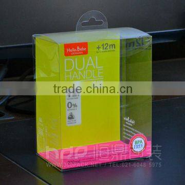 customized high quality clear soft plastic boxes,folding box