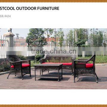 New modern rattan chesterfield modern pe rattan sofa