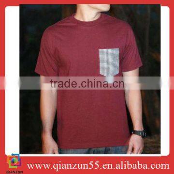 Wholesale Fashion Summer Plain Red T-shirt Man Cheap Election T-shirt