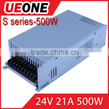 500w 24vdc switching power supply of S-500-24