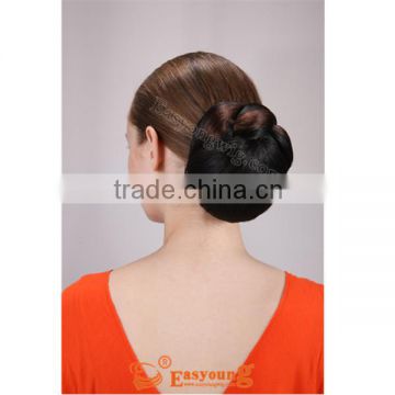 Dancer chignon hair pieces, synthetic hair bun dome