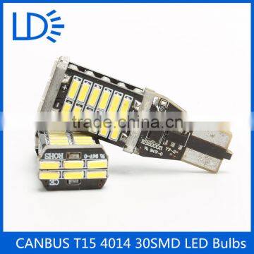 Wholesale New Desigh Free Canbus 12v T15 4014 Car Led 30 Smd Auto Bulb Led Tail Light photo-3