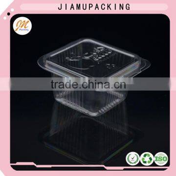 Transparent plastic ice cream packaging box