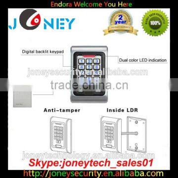 IP68 RFID Mental Waterproof Keypad Standalone Access Control With Backlit photo-2