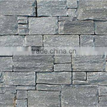 China Stone Factory Grey Slate Exterior Natural Stone Wall