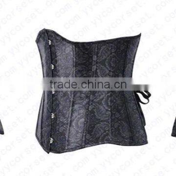 2015 black wholesale sexy cheap steel boned corsets and bustiers